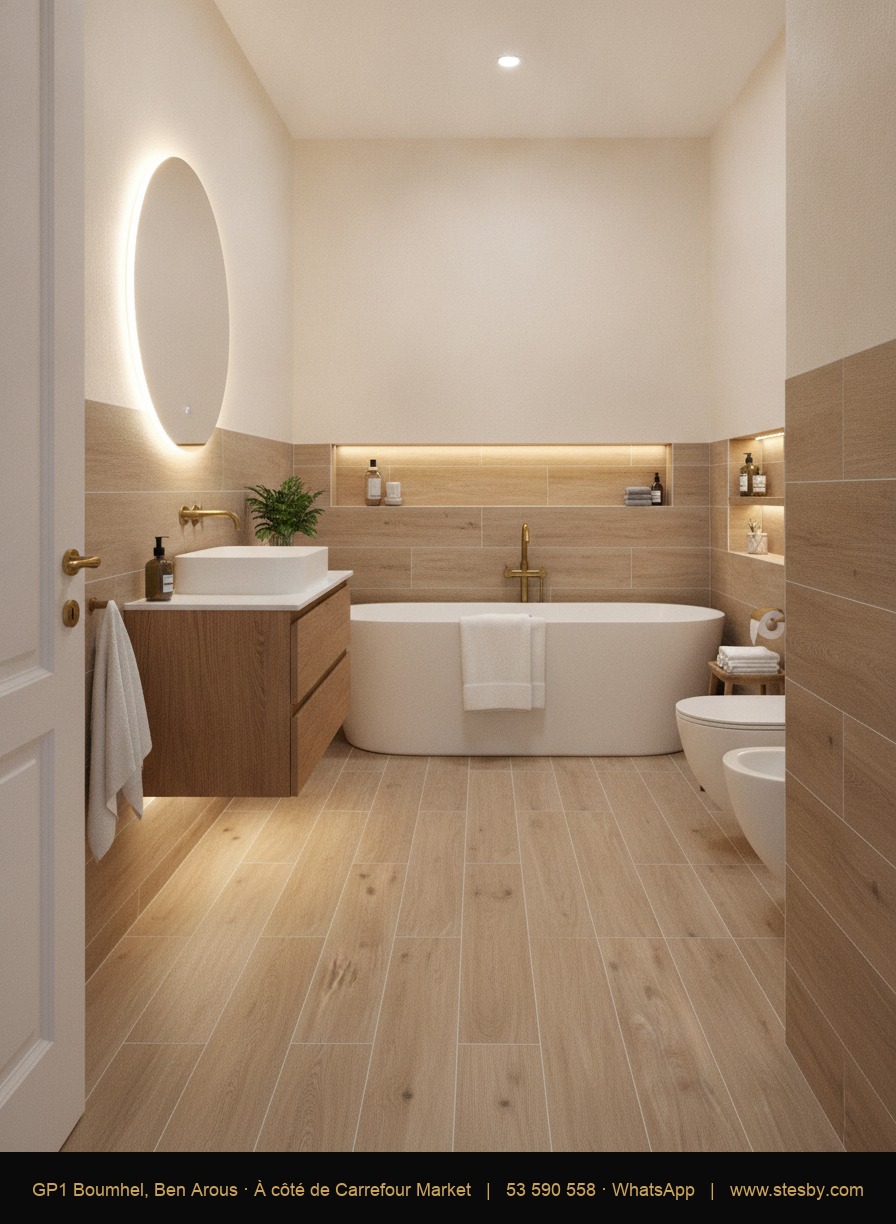Grès effet bois Chelsea White Oak 20 × 120