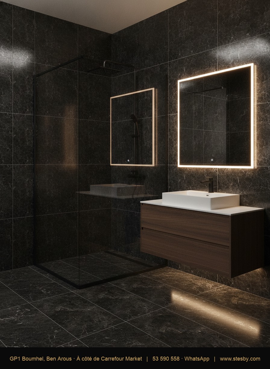 Grès Mistral Black 120 × 60 cm