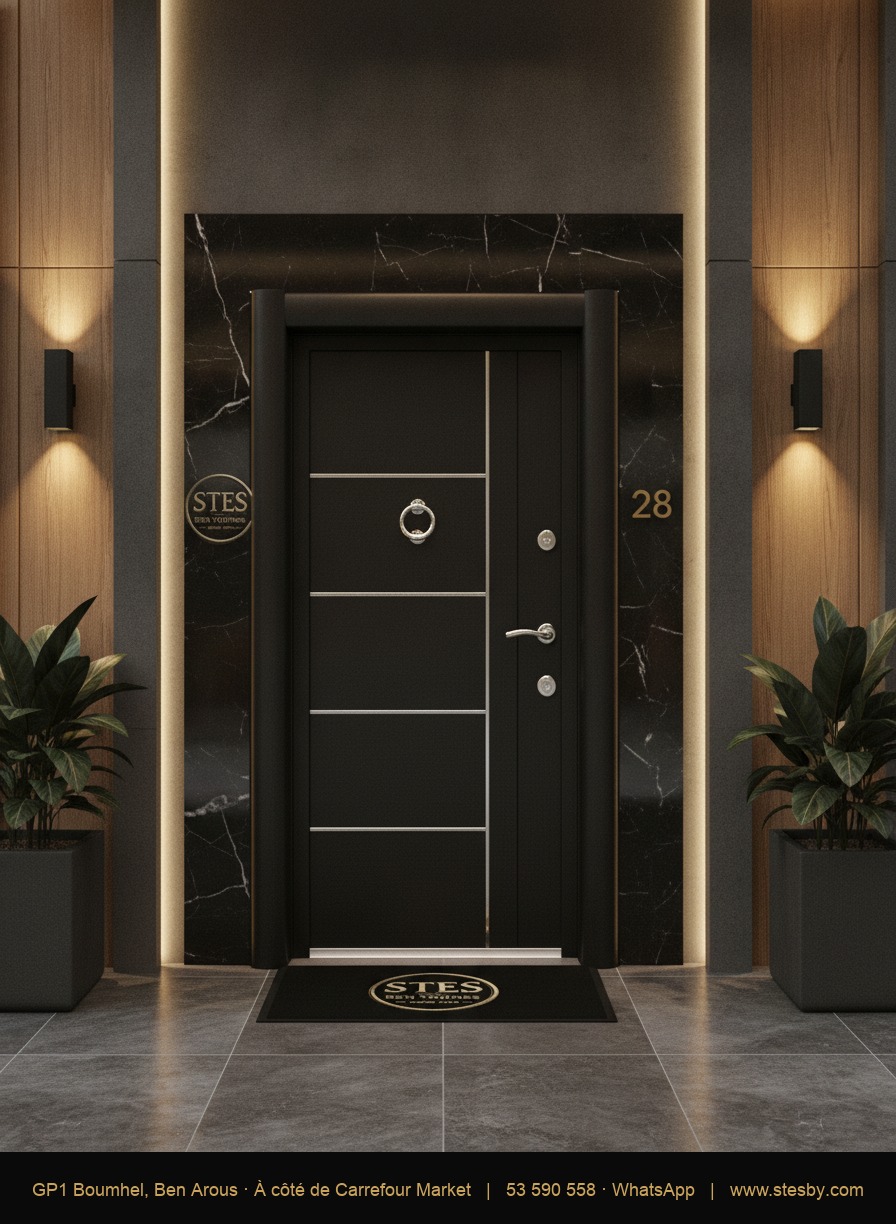 Porte blindée T104 — 110 × 220 cm