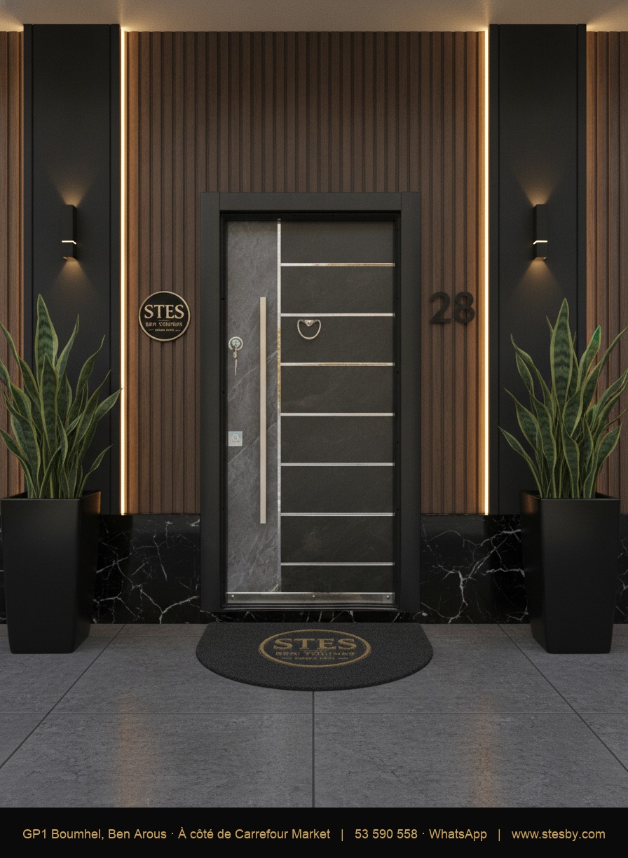 Porte blindée T105 — 110 × 220 cm