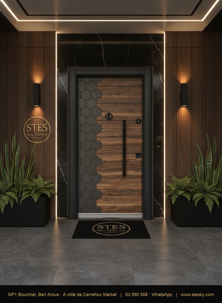 Porte blindée T111 — 110 × 220 cm
