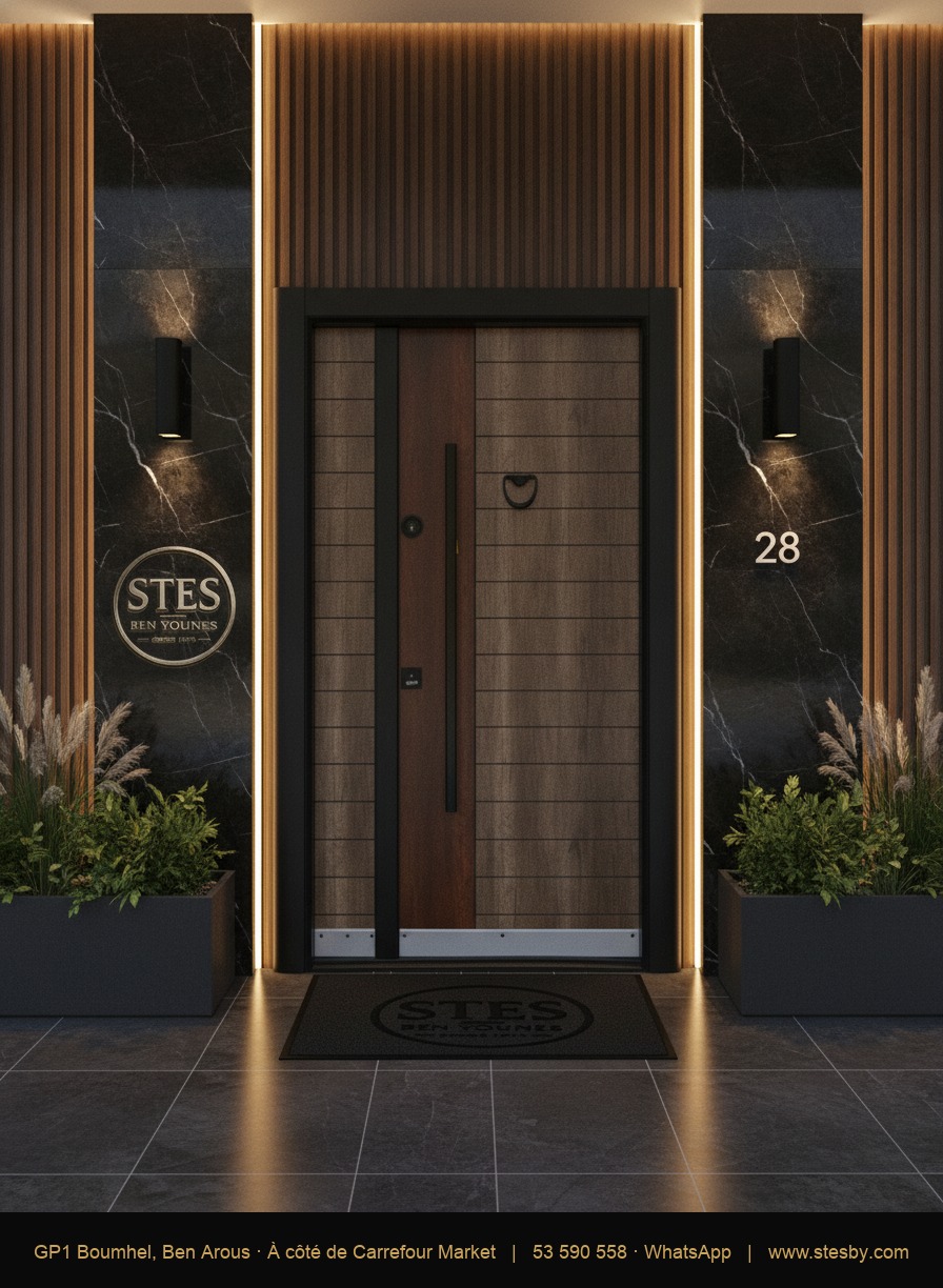 Porte blindée T114 — 110 × 220 cm