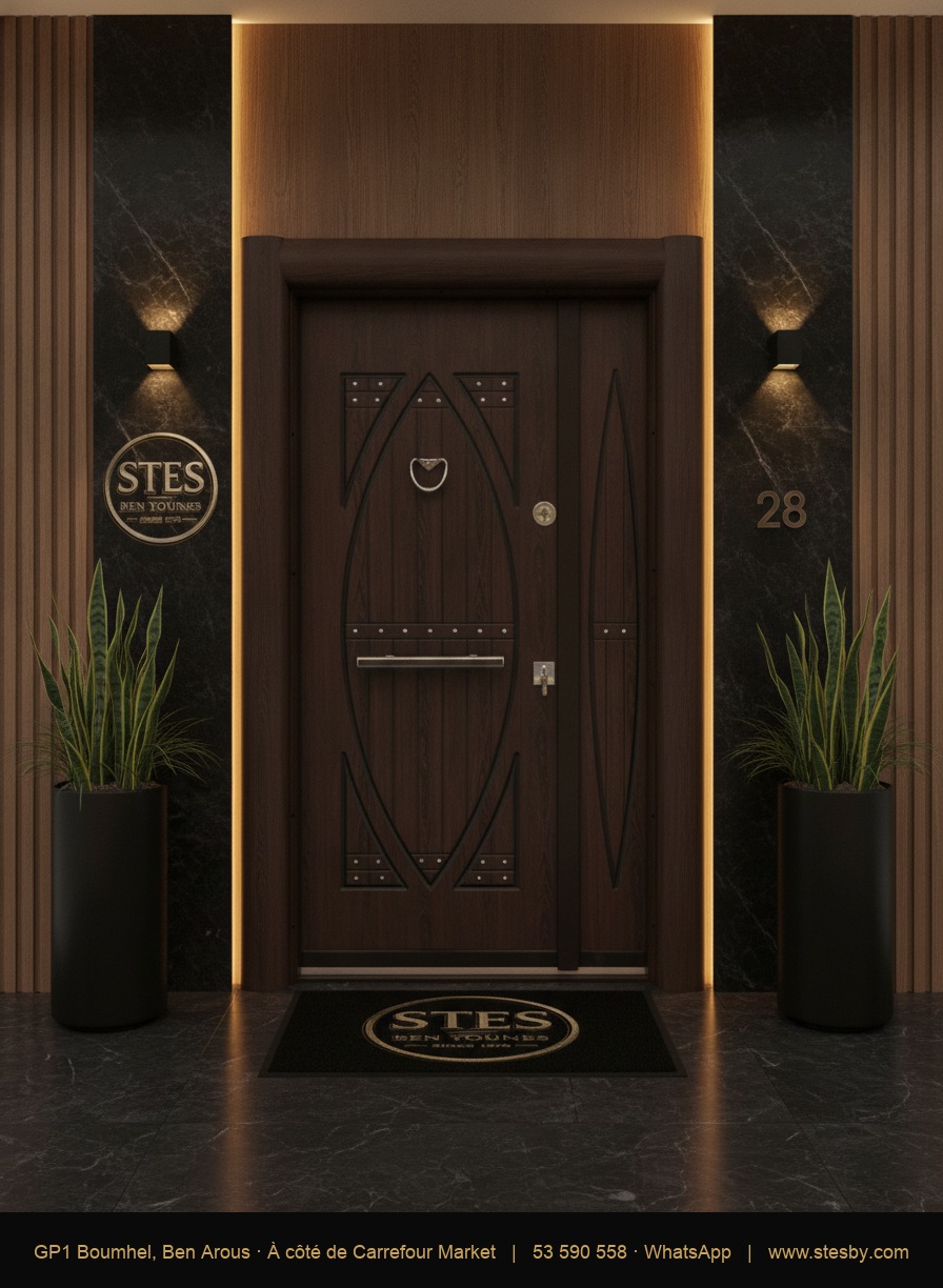 Porte blindée T35 2D — 136 × 220 cm