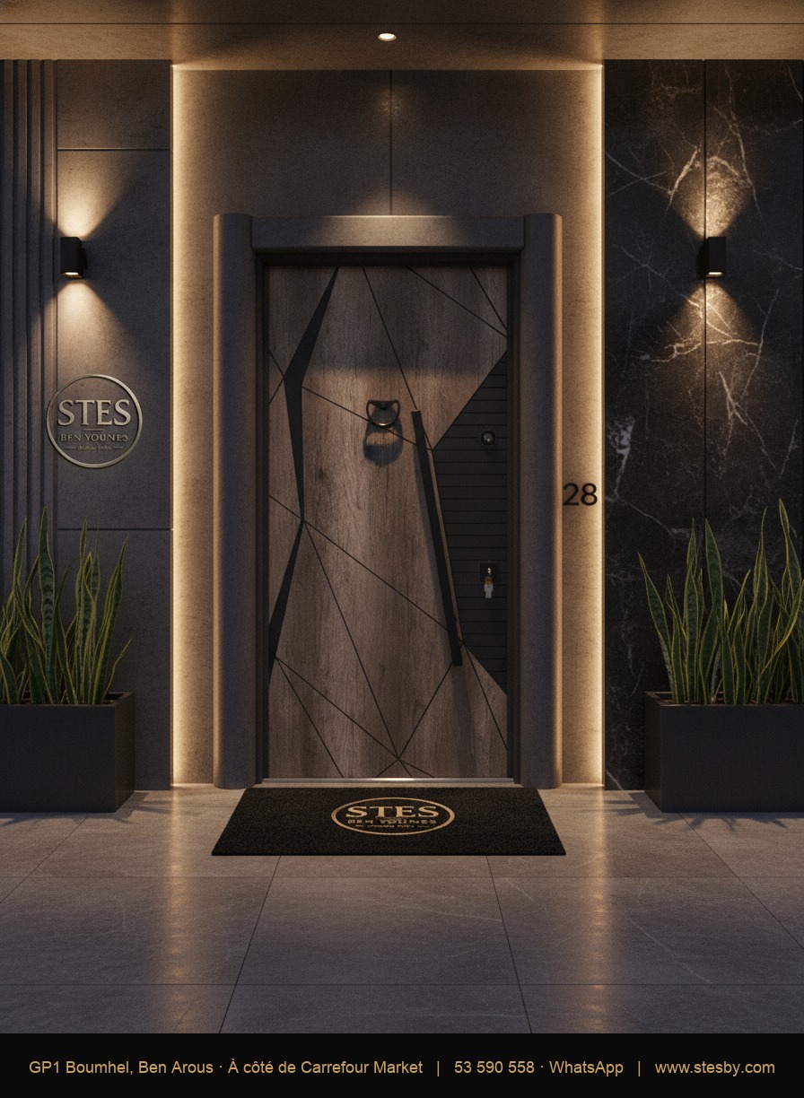Porte blindée T54 — 110 × 220 cm
