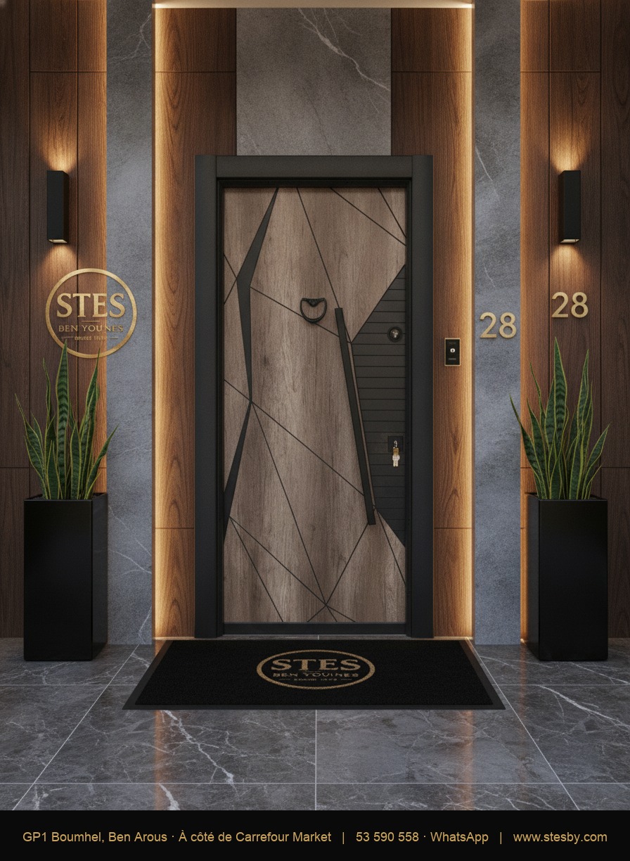 Porte blindée T54 — 110 × 220 cm