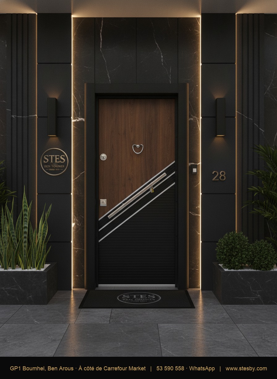 Porte blindée T61 — 110 × 220 cm