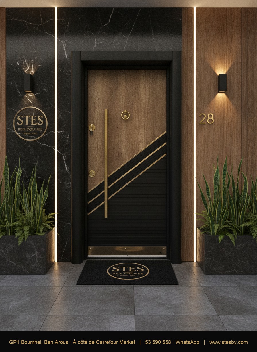 Porte blindée T61 GOLD — 110 × 220 cm