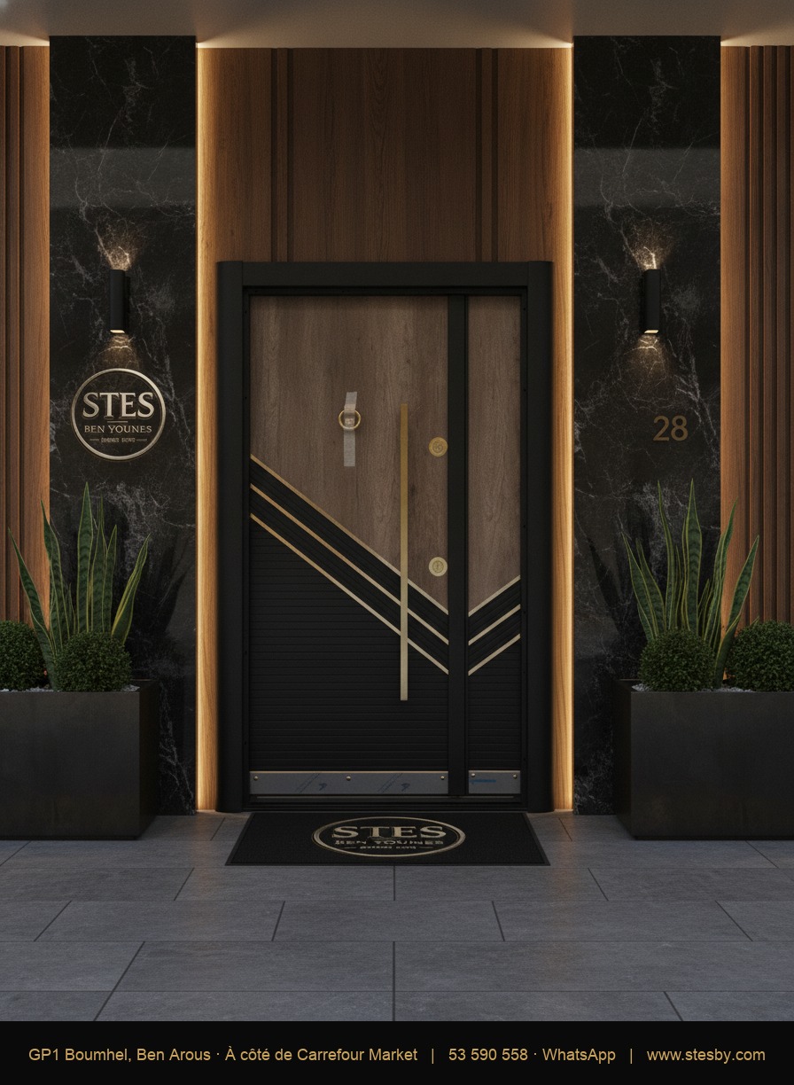 Porte blindée T61 GOLD — 136 × 220 cm