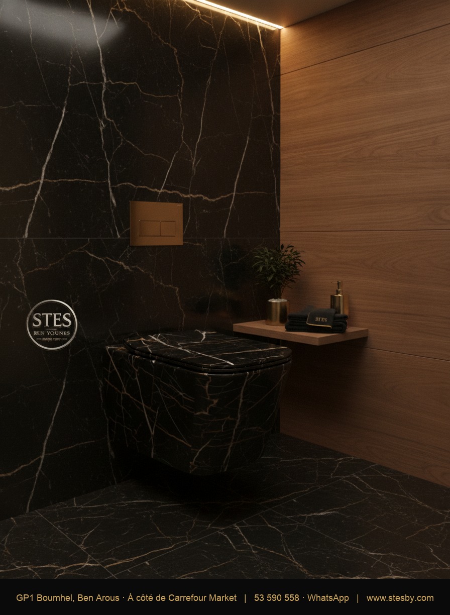 WC T-202 Noir Marbre