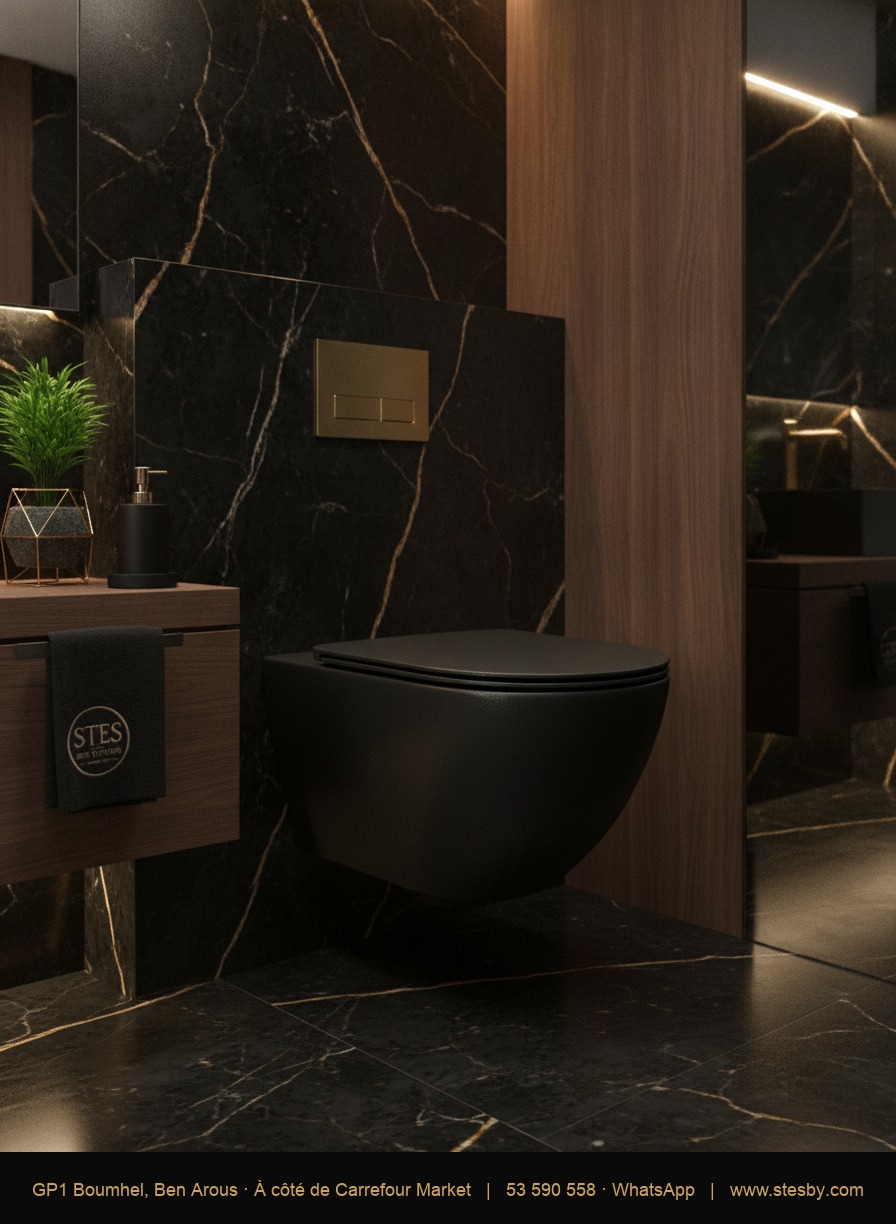 WC T-203Sgb Noir Cuir