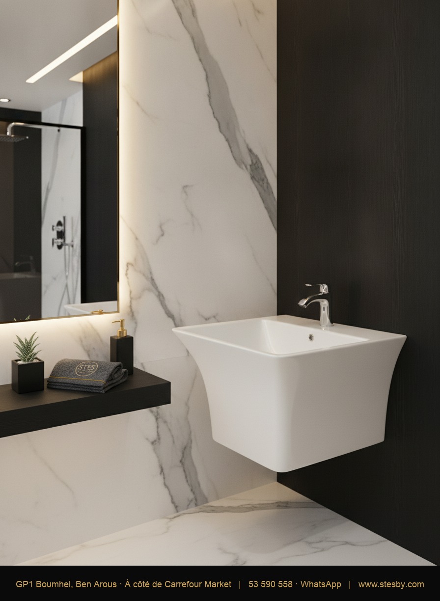 En Noir Marbre Et Blanc Marbre réf 5003-1 / réf 5003-2